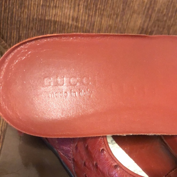 Gucci ostrich sneakers 170577  size 11G / 12 US. - Picture 10 of 15